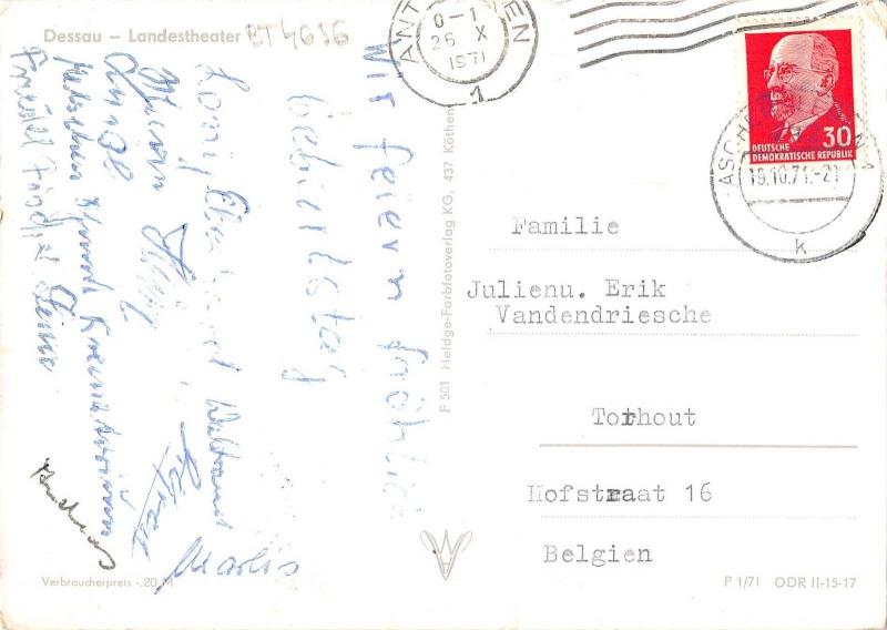 BT4656 Dessau landestheater Germany