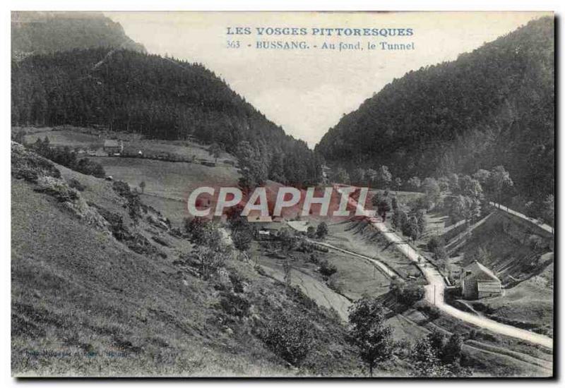 Old Postcard Bussang Vosges Picturesque Au Fond Tunnel