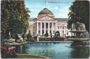 Germany Wiesbaden Kurhaus Vintage Postcard 09.48