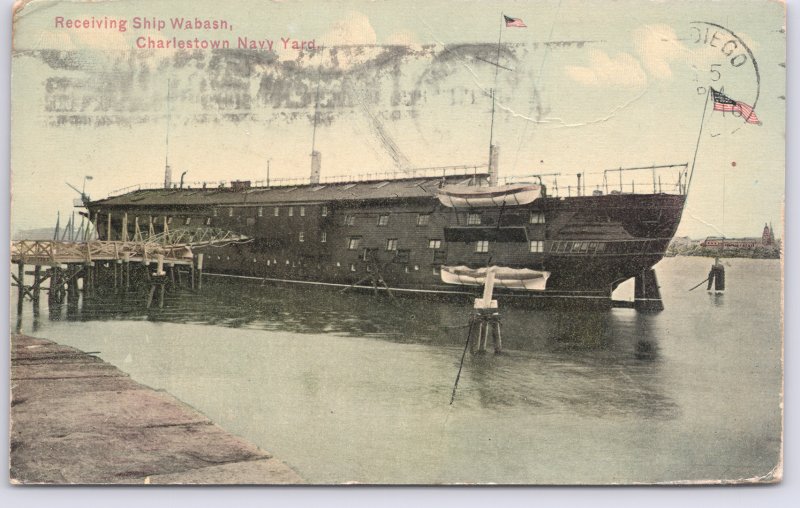 Receiving Ship Wabash, at the Charleston Navy Yard - 1910