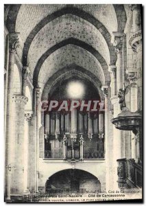 Postcard Old Organ Cathedrale Saint Nazaire Cite Carcassonne