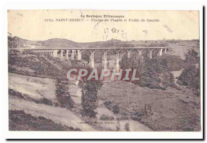 St Brieuc Old Postcard Viaduct Toupin and valley of Gouédic