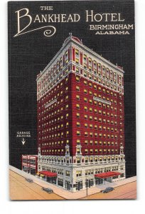 Birmingham Alabama AL Postcard 1945 The Bankhead Hotel
