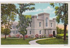 South Carolina Walterboro Colleton County Administration Building Curteich