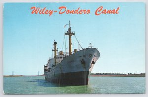 Transportation~Plastichrome~Wiley-Dondero Canal On St Lawrence Seaway~PM 1971 PC