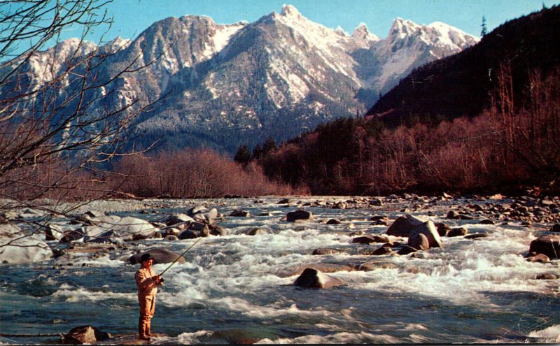 Washington Mount Index Fishing On The Skykomish River 1961