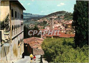 Postcard Modern Fiesoli Panorama of the church ST Francois