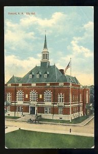 Vintage Concord, New Hampshire/NH Postcard, City Hall, 1911!