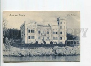 482565 1908 year Croatia Opatija Abbazia Gruss Villa Neptun Vintage postcard