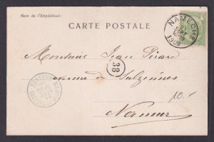 Vintage Postcard Belgium Namêche General view 1905