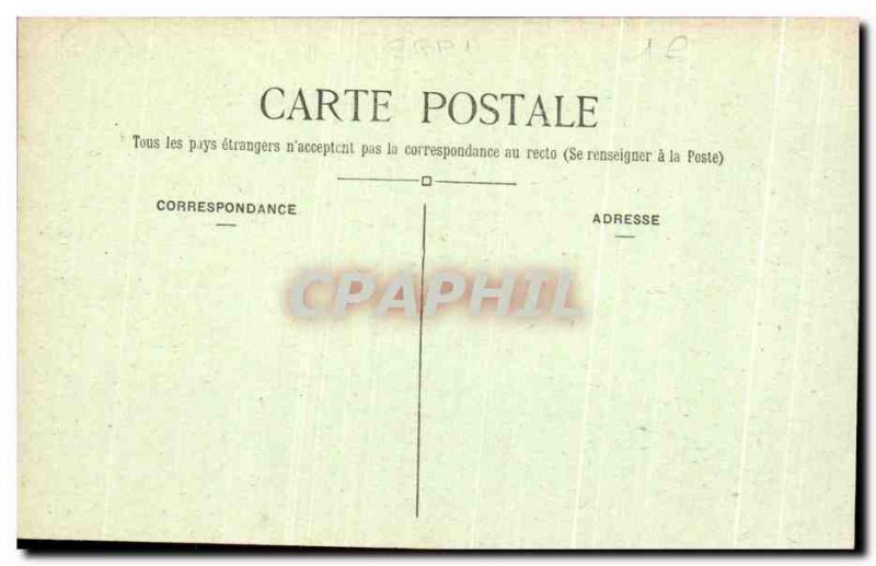 Old Postcard Rueil Malmaison Chateau de la Josephine car