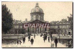 Postcard Old Paris VI Institute