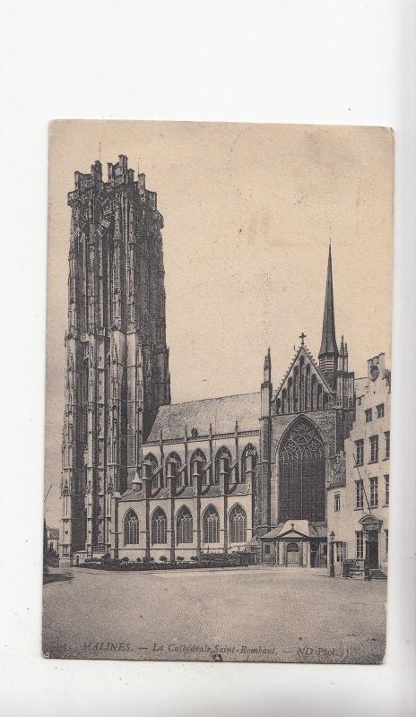 BF19336 la cathedrale saint rombant malines   belgium  front/back image