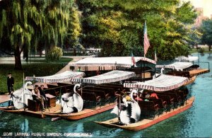 Massachusetts Boston Public Garden Boat Landing