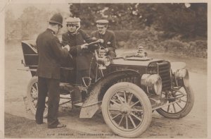 Evie Green Policeman Arresting Actress Fine Transport Old Postcard