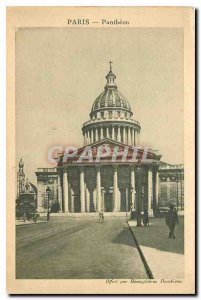 Old Postcard Paris Pantheon
