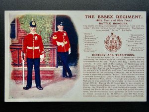 History & Tradition THE ESSEX REGIMENT c1912 Postcard by Gale & Polden No.78b