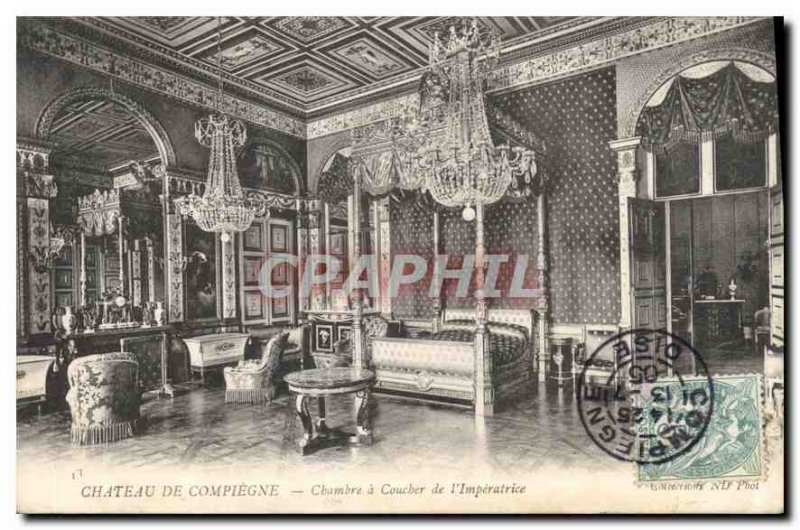 Postcard Old Chateau de Compiegne House Sunset l'Imperatrice
