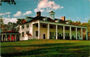 Visitors E Front George Washington Home Mount Vernon Virginia VA Postcard VTG  
