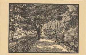 HEIDELBERG, SCHEFFELDENKMAL WAY, Germany - Vintage POSTCARD (Drawing)