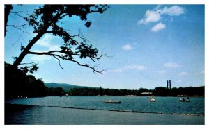 Postcard BOAT SCENE Bear Mountain New York NY AS0045