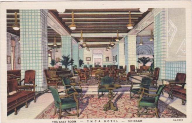 Illinois Chicago The East Room Y M C A Hotel 1934 Curteich