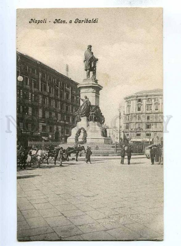 192672 ITALY NAPOLI Garibaldi monument Vintage postcard