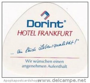 GERMANY FRANKFURT DORINT HOTEL VINTAGE LUGGAGE LABEL