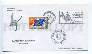 418280 FRANCE Council of Europe 1974 year Strasbourg European Parliament COVER