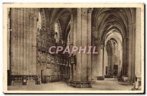 Old Postcard Chartres Cathedral Interior of the ambulatory
