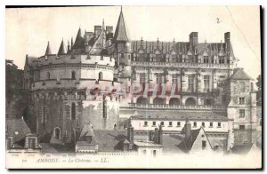 Postcard Old Amboise Chateau