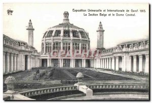 Postcard Old Ghent Universal and International Exhibition The Belgian Section...