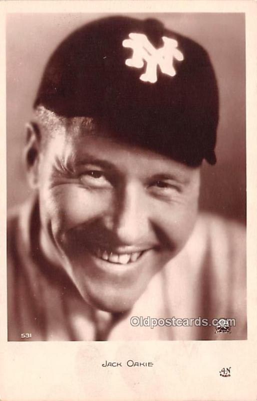 Jack Oakie Movie Star Actor Actress Film Star Unused 