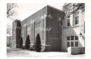 C46/ Lyons Rice County Kansas Ks Real Photo RPPC Postcard c50s High School 2