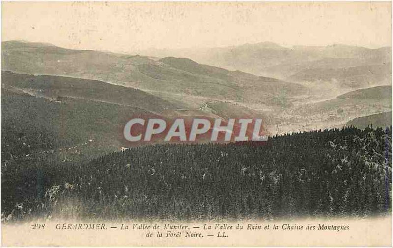 Old Postcard Gerardmer La Vallee La Vallee Munster of Ruin and the Chain of M...