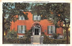 Guest House Shakertown, Kentucky KY USA Shaker Postcard
