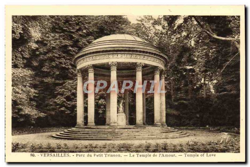 Postcard Old Versailles Parc Du Petit Trianon The temple of & # 39amour