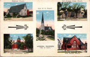 Illinois Aurora Churches Multi View