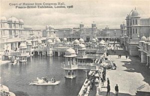 Court of Honour Congress Hall Franco-British Exhibition London 1908 Postcard