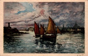 Sailboats Painting