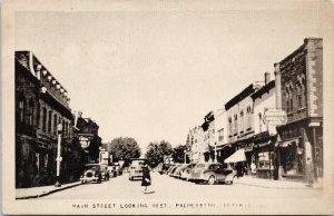 Palmerston Ontario Main Street Looking West c1953 Postcard F36