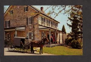 PA Amish Country Farm House Horse and Buggy Lancaster Pennsylvania Postcard