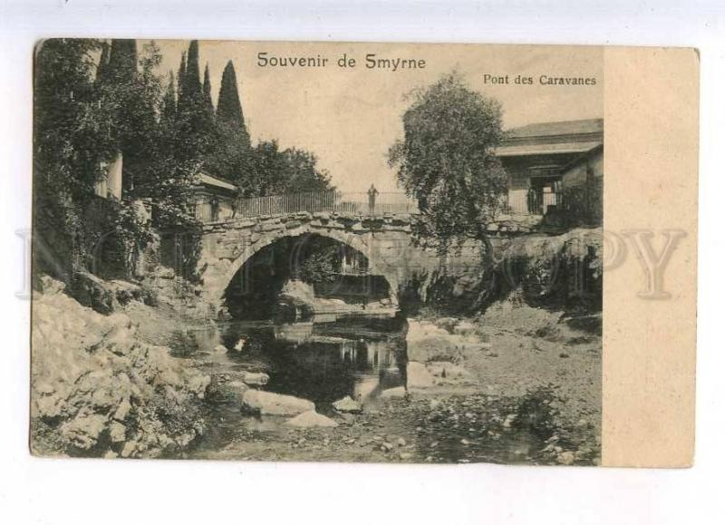 233183 TURKEY SMYRNE IZMIR Pont des Caravanes Vintage PC