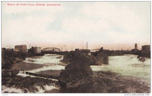 Middle Or Upper Falls, Bridge, SPOKANE, Washington, 1900-1910s