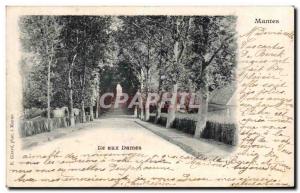 Mantes - Ile aux Dames - Old Postcard