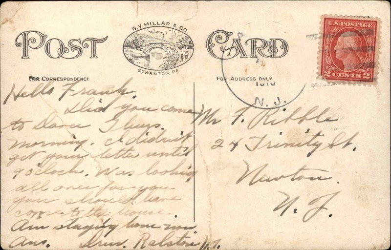 Dover New Jersey NJ Mansion House & Storefront c1910 Postcard 