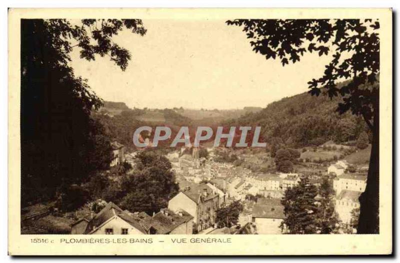 Old Postcard Plombieres Les Bains Vue Generale