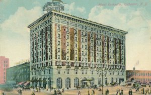 Crowd at Hotel Rochester, Rochester, New York - pm 1909 - DB