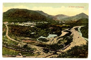 Panama - Canal Zone. View South from Contractor Hill, 1886