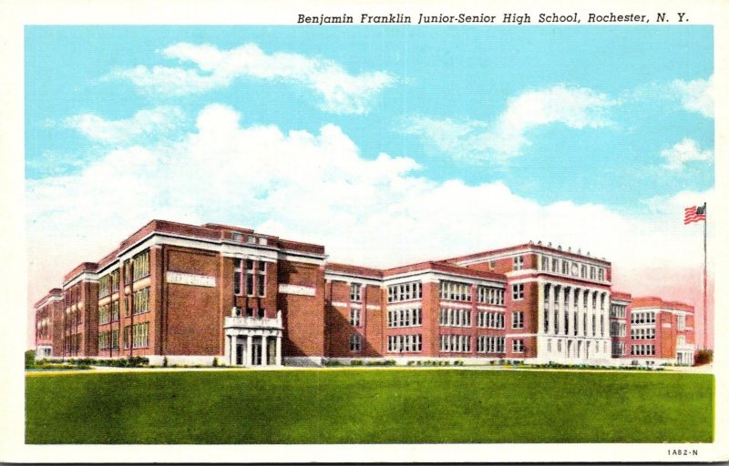 New York Rochester Benjamin Franklin Junior-Senior High School 1953 Curteich